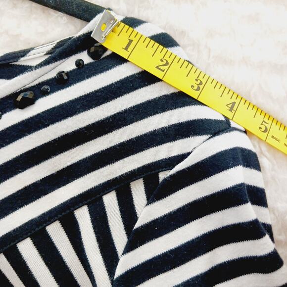 T-Shirt Size XL Navy White Nautical Sailor Core Coastal Grandma Casual Chic Y2K - Picture 9 of 16